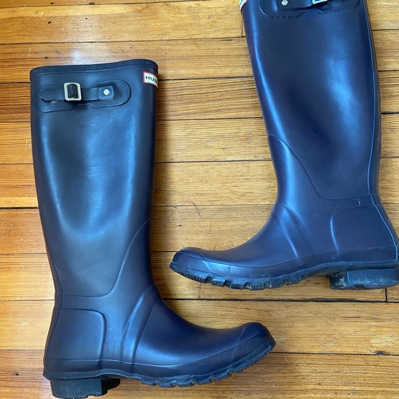 Hunter original tall rain boots in size US 9 - Picture 4 of 8